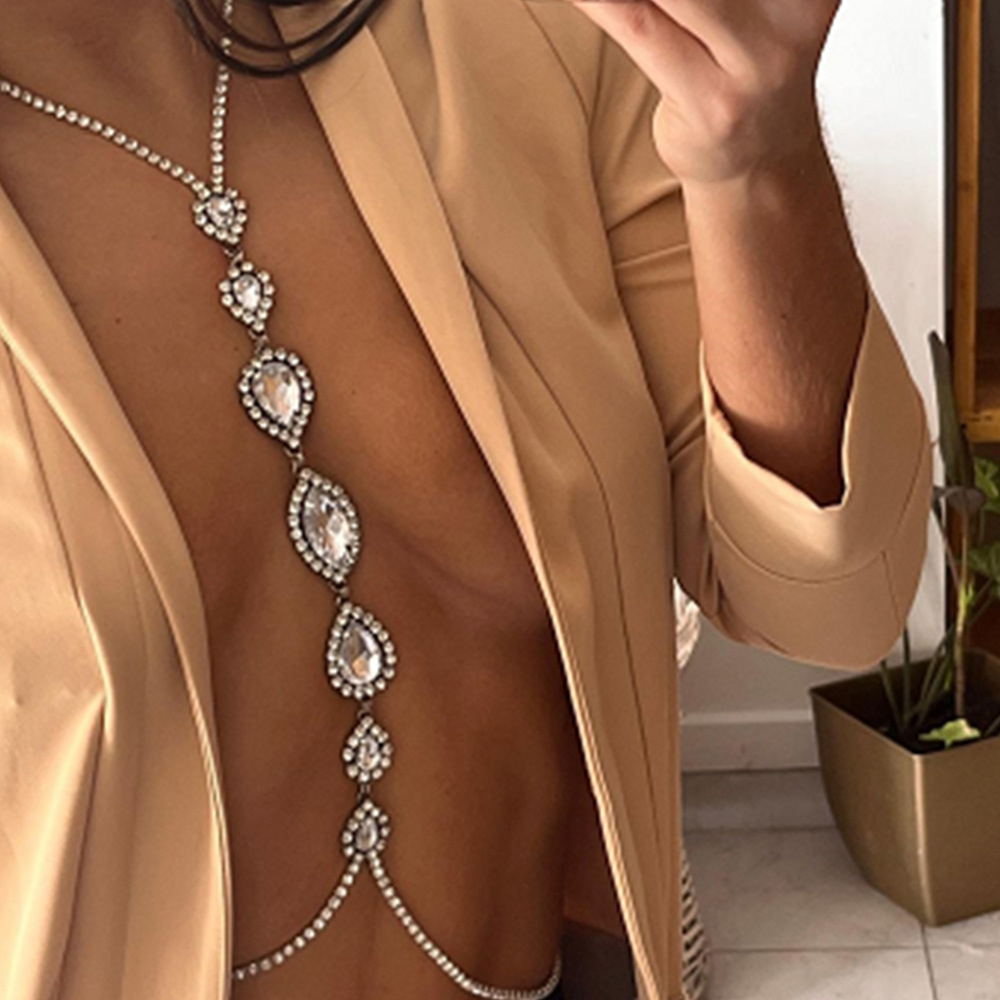 Body Jewelry Necklace - Moda seksowny naszyjnik z kroplą wody