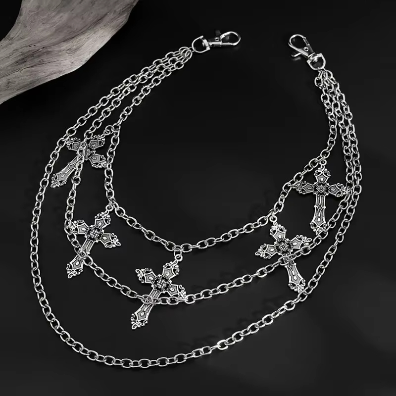 Body Jewelry For You - Modny punkowy metalowy łańcuszek do spodni,