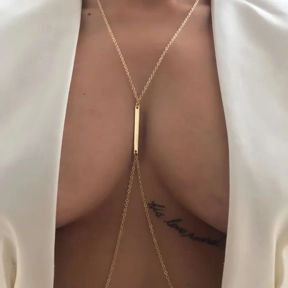 Seksowny metalowy łańcuszek na – Body Jewelry Necklace recenzja i cena