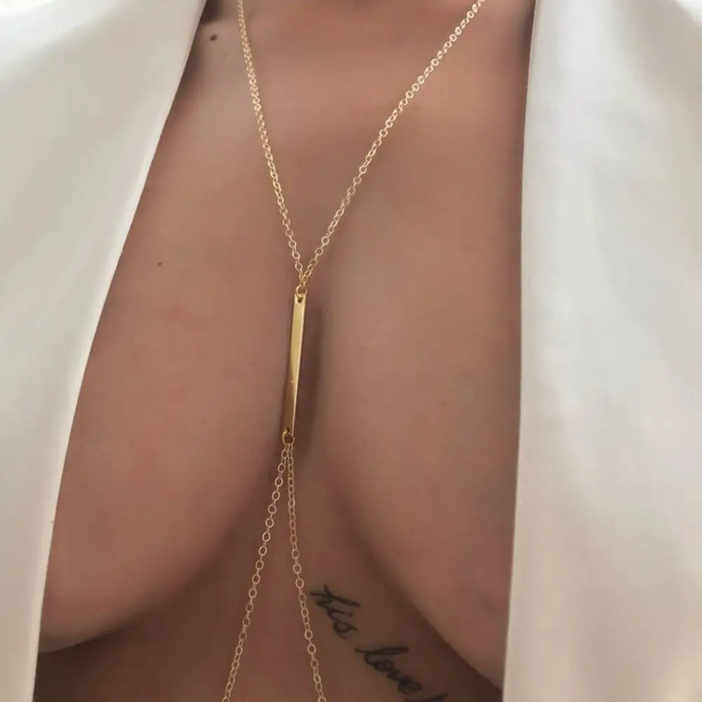 Seksowny metalowy łańcuszek na – Body Jewelry Necklace recenzja i cena