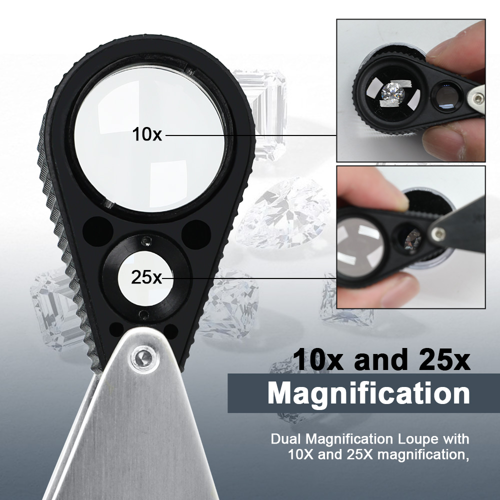 Lupa jubilerska Dual 10X 25X - – Body Jewelry Repair recenzja i cena